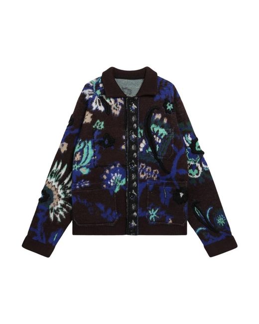 Cardigans Sacai de hombre de color Blue