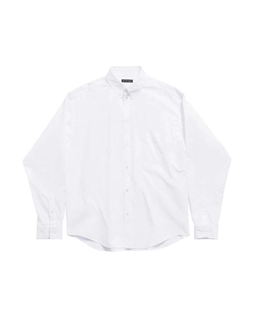 Balenciaga White Casual Shirts for men