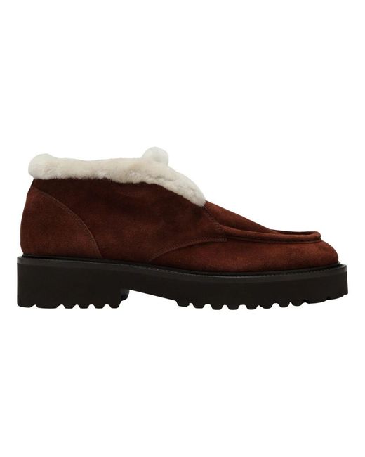 Doucal's Brown Klassischer Leder Mokassin