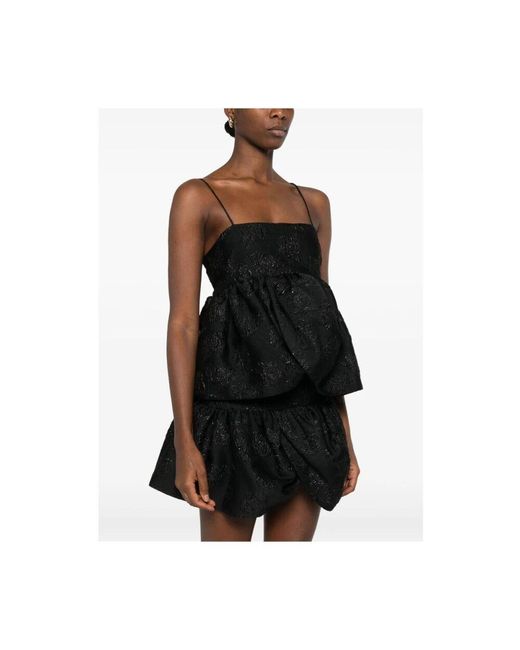ROTATE BIRGER CHRISTENSEN Black Sleeveless Tops