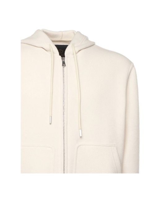 Giuliano Galiano White Zip-Throughs for men