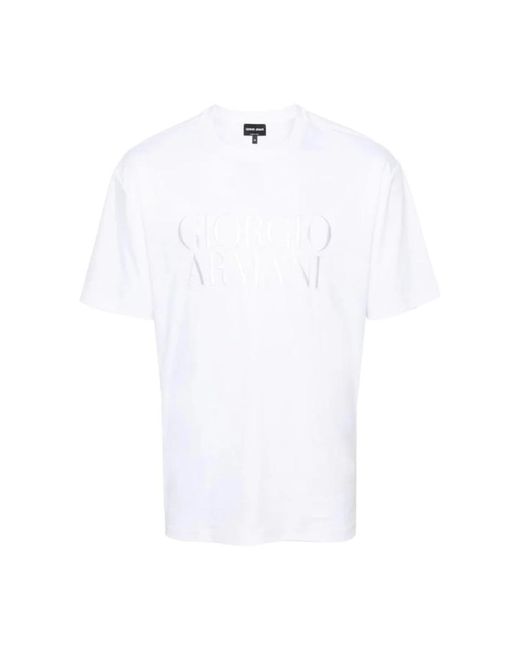 Giorgio Armani U090 t-shirt - stilvoll und bequem in White für Herren