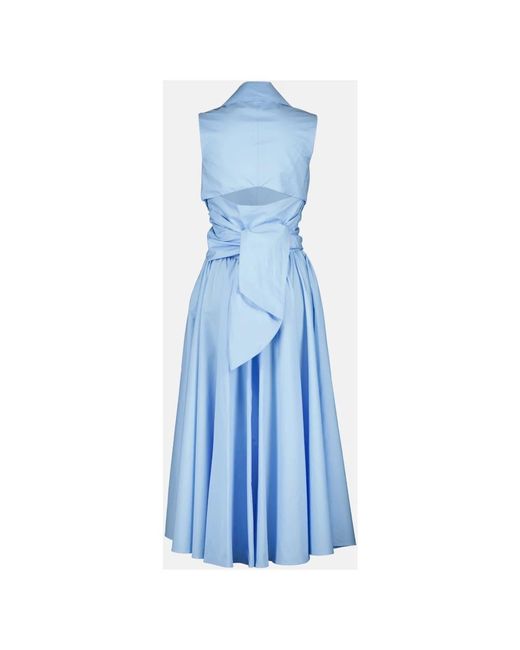 Patou Gedrapeerde Jurk in het Blue