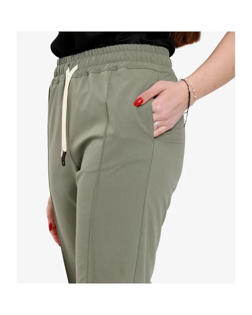 Trousers > cropped trousers Cruna en coloris Green