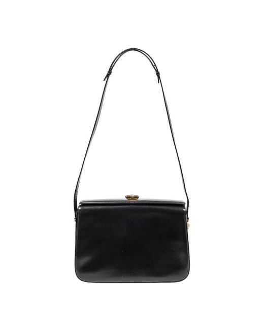 Top turnlock clasp square shoulder bag Gucci en coloris Noir | Lyst