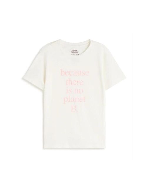 Ecoalf White Minimalistisches t-shirt für bewusste frauen