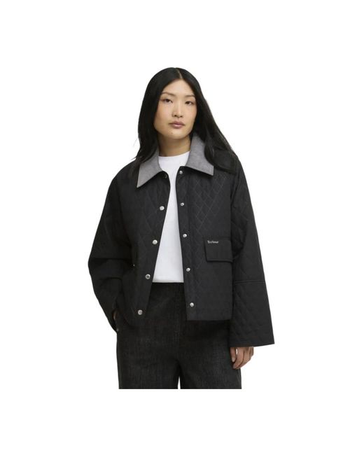 Light Jackets Barbour de color Black