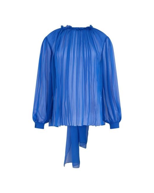 Alberta Ferretti Blue Blouses