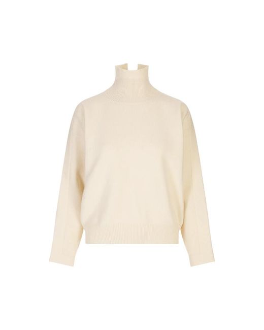 Jil Sander Natural Turtlenecks