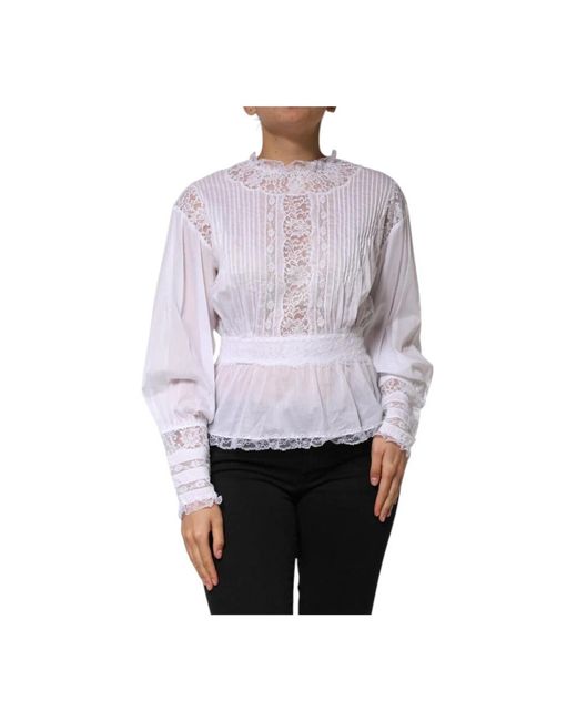 Dolce & Gabbana Purple Blouses