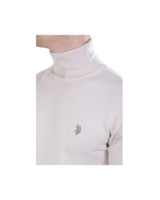 U.S. POLO ASSN. White Turtlenecks for men