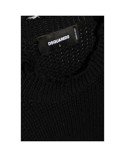 Knitwear > round-neck knitwear DSquared² pour homme en coloris Black