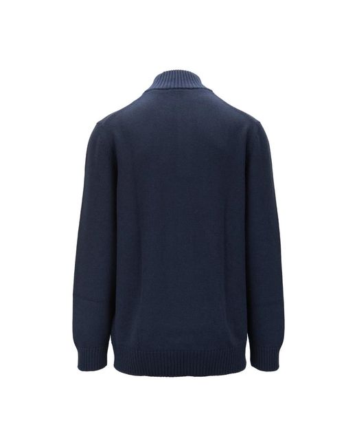 Fay Blue Turtlenecks for men