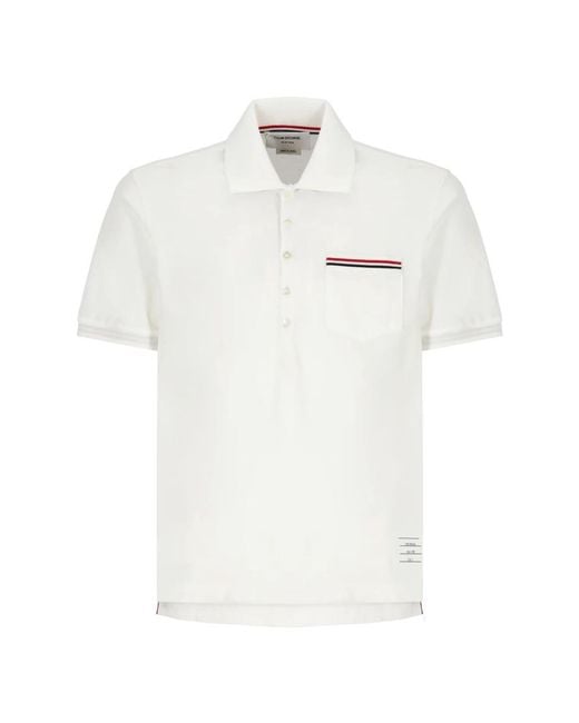 Thom Browne White Polo Shirts for men