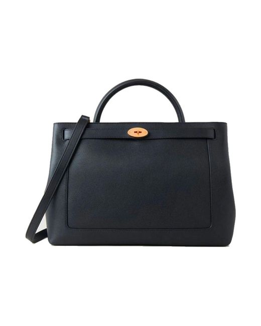 Mulberry Black Islington schwarze leder cross body tasche