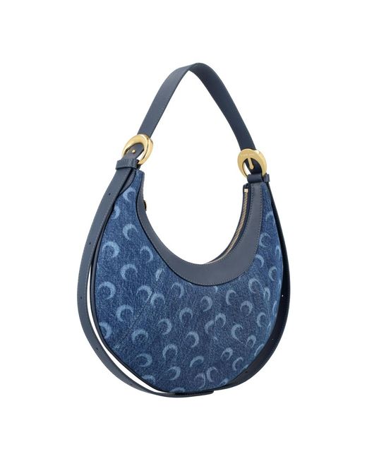 MARINE SERRE Blue Handbags