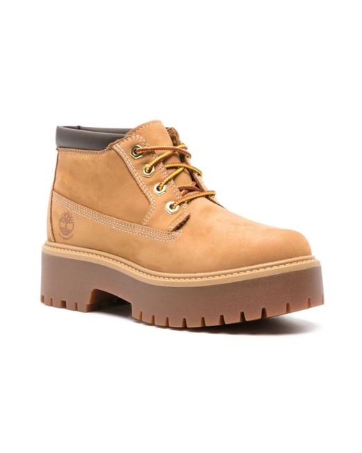 Timberland Brown Lace-Up Boots