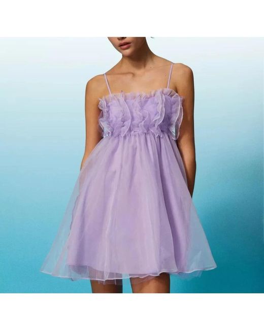 Twin Set Purple Short Dresses