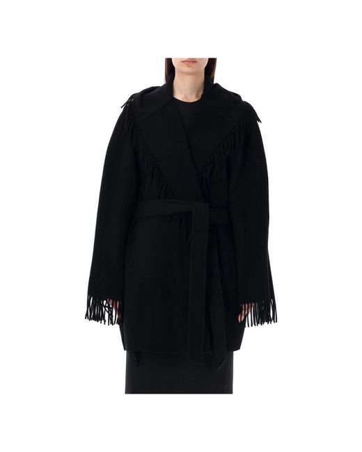 Balenciaga Black Belted Coats