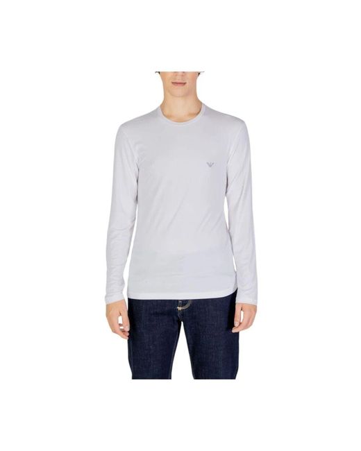 Emporio Armani Weißes Modal Shirt Herbst/Winter Kollektion in White für Herren