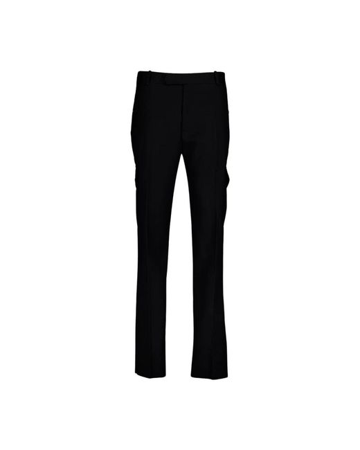 McQueen Black Slim-Fit Trousers for men