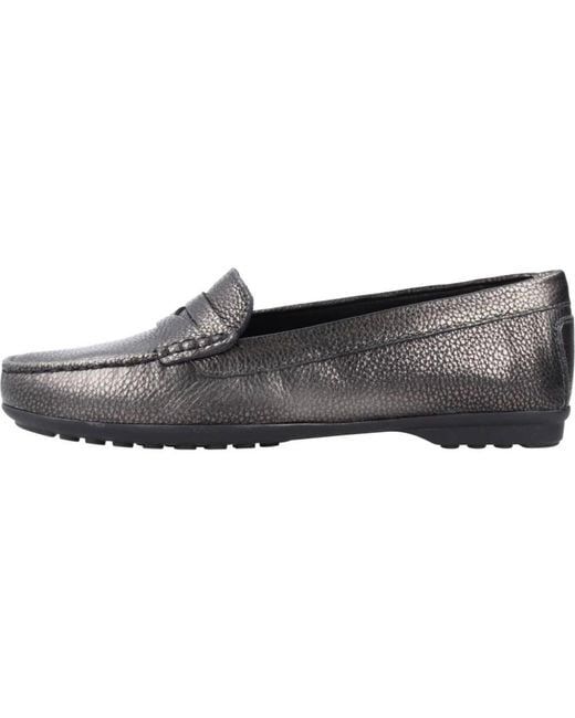 Geox Black Loafers