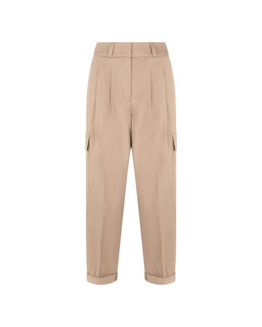 Peserico Natural Straight Trousers