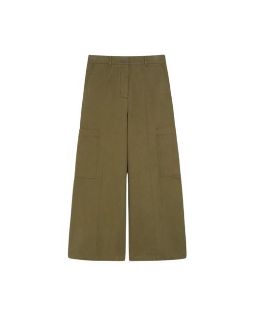 Wide Trousers Max Mara de color Green
