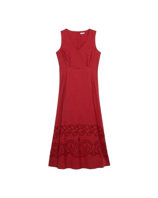 Oltre Midi Dresses in het Red