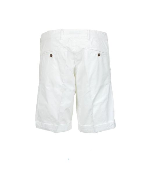 40weft Stylische bermuda shorts in White für Herren