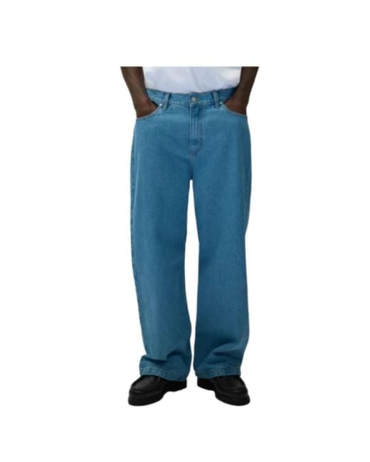 Arte' Blue Wide Trousers for men
