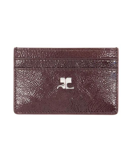 Courreges Ac Card Holder in het Purple