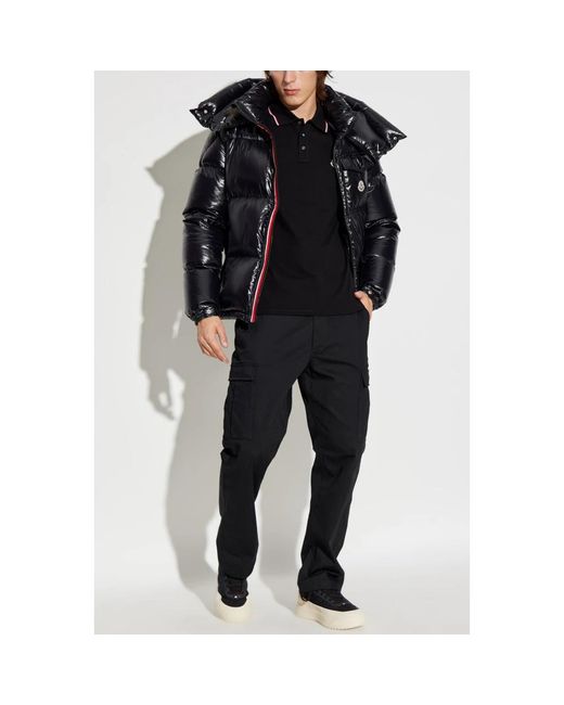 Moncler Katoenen Polo in het Black voor heren