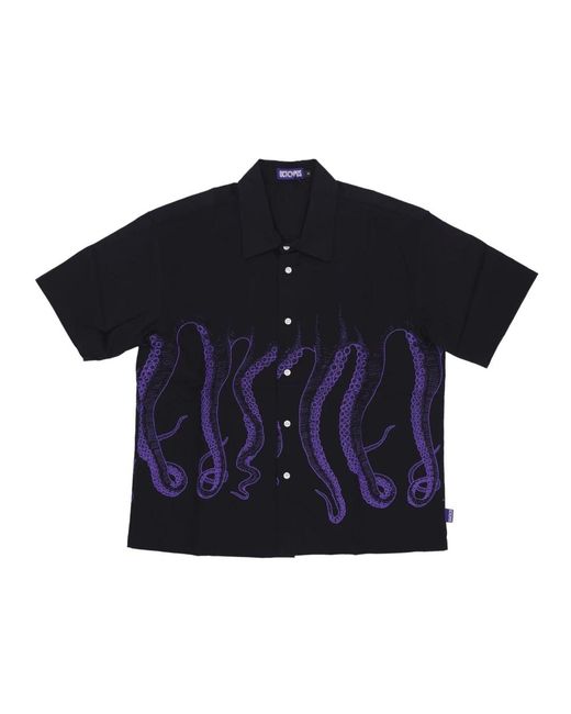 Octopus Blue Short Sleeve Shirts for men
