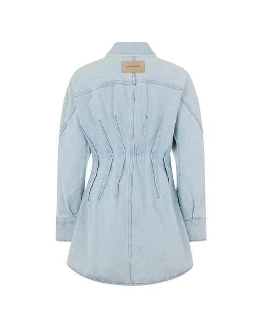 Givenchy Blue Shirt Dresses