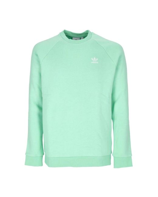 Adidas Fitness ,Groen ,Katoen Essential Trefoil Crewneck Sweatshirt in het Green voor heren