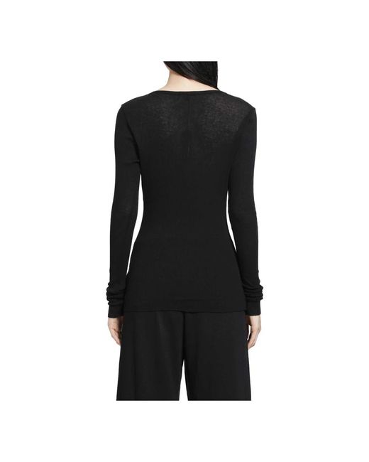 James Perse Black Long Sleeve T-Shirts