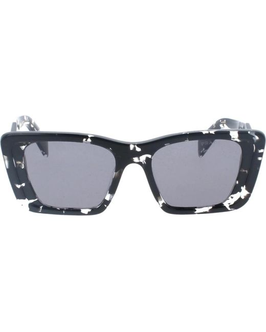 Prada Blue Ikonoische sonnenbrille mit polarisierten gläsern