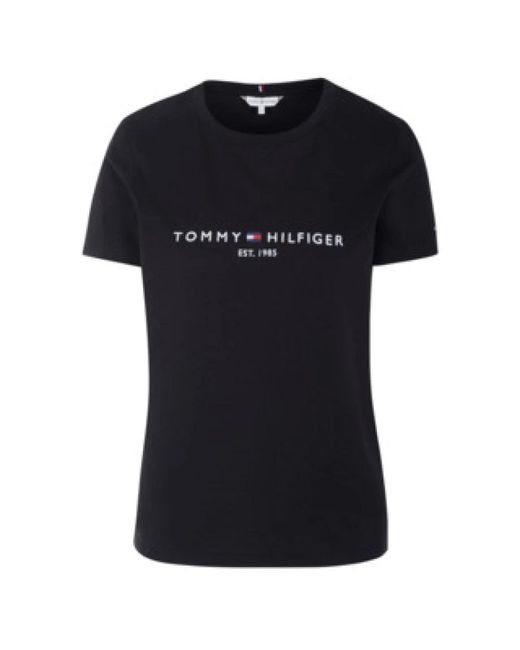Tommy Hilfiger Klassiek T-Shirt Voor Dagelijks Gebruik in het Black