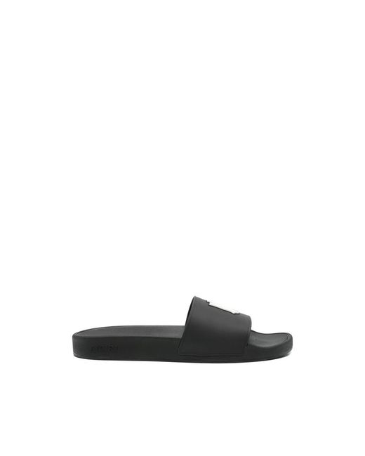 Amiri Black Slip-On Rubber Slides for men