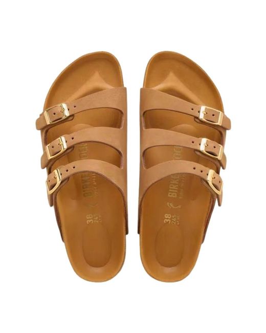 Birkenstock Brown Sliders