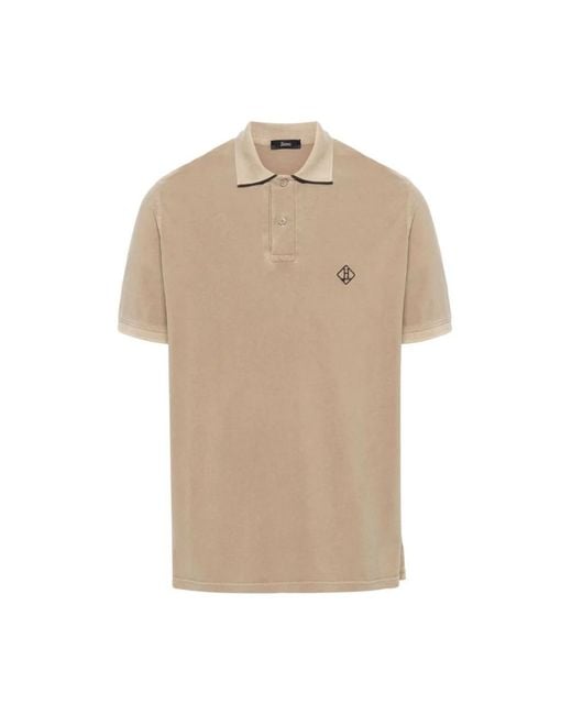 Herno Natural Polo Shirts for men
