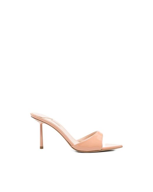 Le Silla Pink Heeled Mules