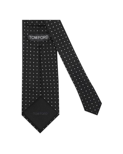 Tom Ford Micro Design Krawatte in Black für Herren