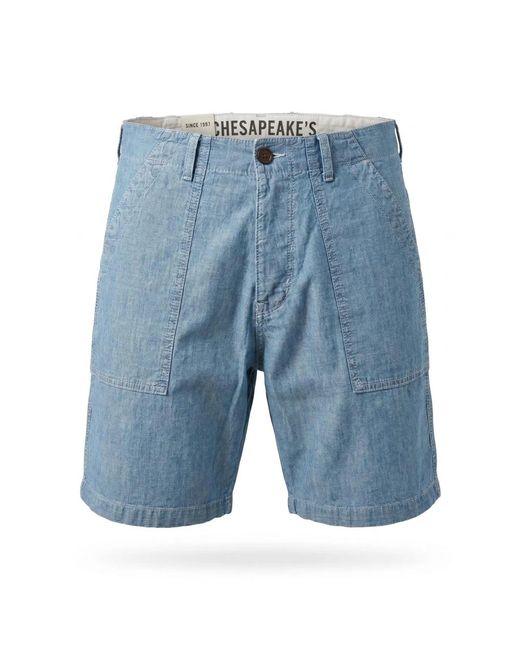 chesapeake's Blue Casual Shorts for men