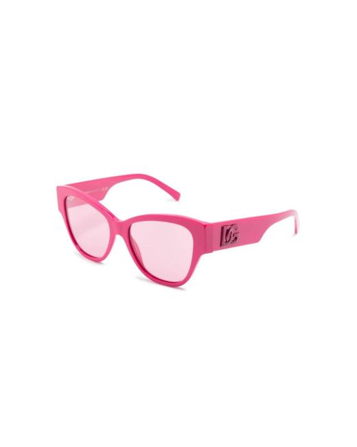Dolce & Gabbana Pink Lila sungles mit originalzubehör