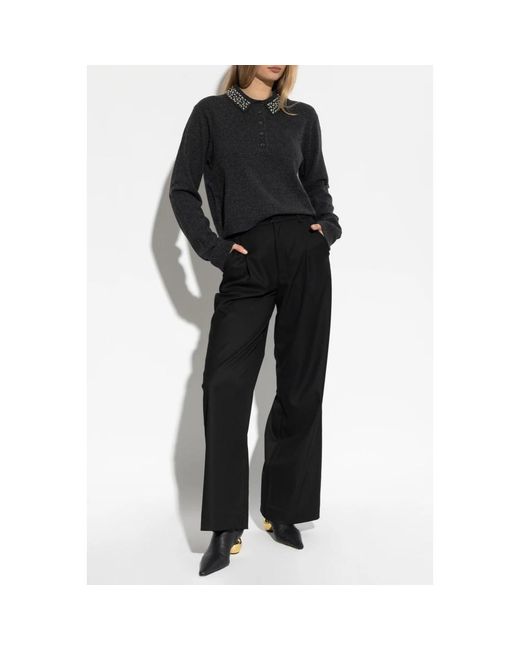 Gestuz Gzmanzi Deco Polo Pullover in het Black