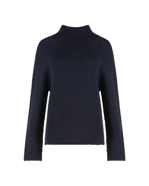 THE (Alphabet) Cashmere Coltrui Trui in het Blue