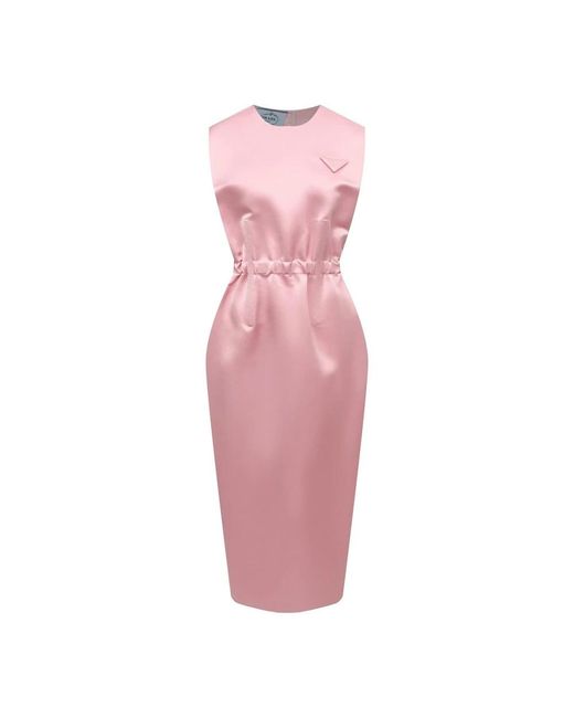 Prada Pink Midi Dresses