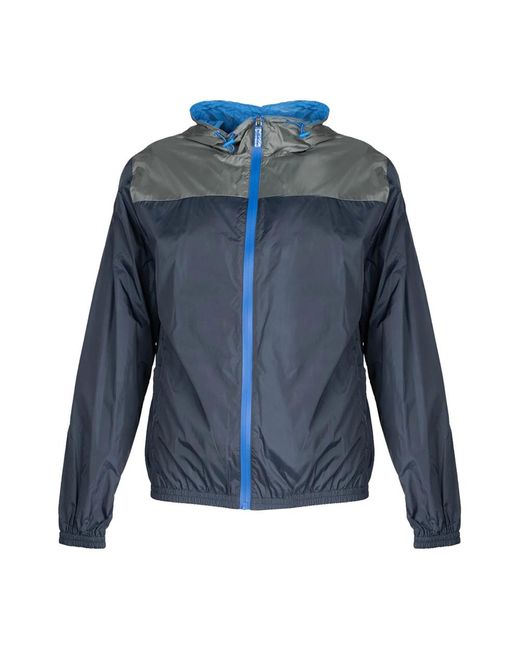 INVICTA WATCH Fitness ,Grijs ,Windjack Met Capuchon En Rits in het Blue voor heren